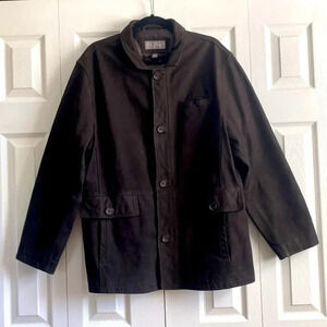 Daniel Cremieux Signature Collection Leather Jacket Brown Men XL